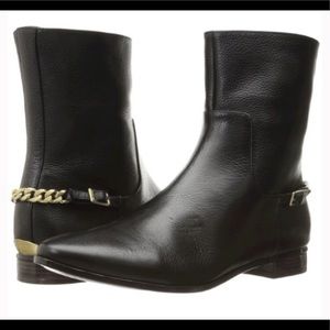 NWOT Calvin Klein Booties/Boots with Gold Chain